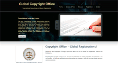 Desktop Screenshot of globalcopyrightoffice.com